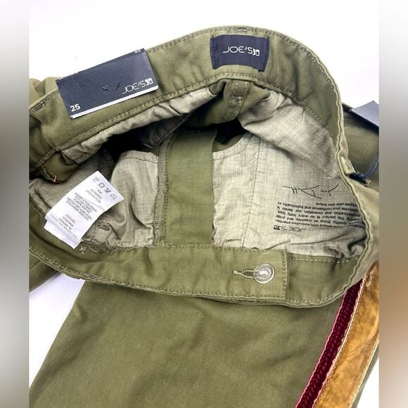 Joes Green Cargo Pants with Velvet Stripe - Picture 8 of 14
